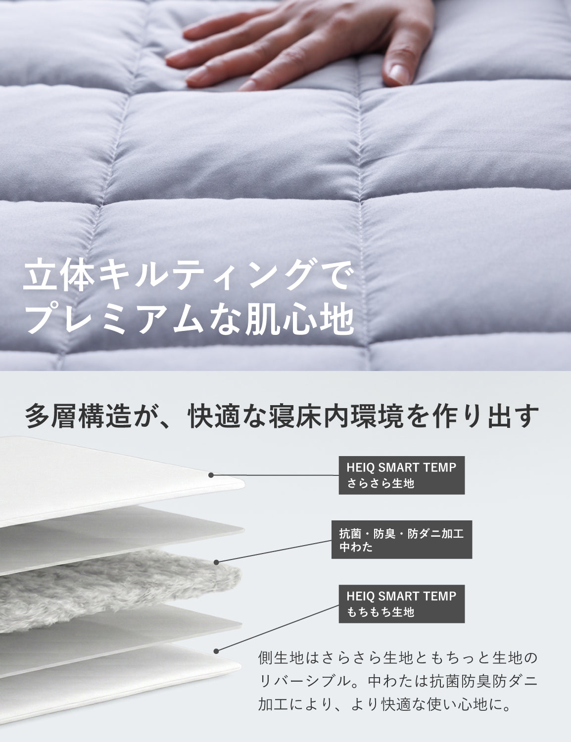 調温敷きパッド